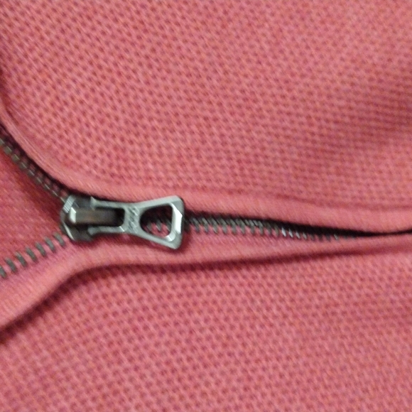 Polo by Ralph Lauren Salmon colored Pima Cotton long sleeve zip polo - Picture 4 of 9